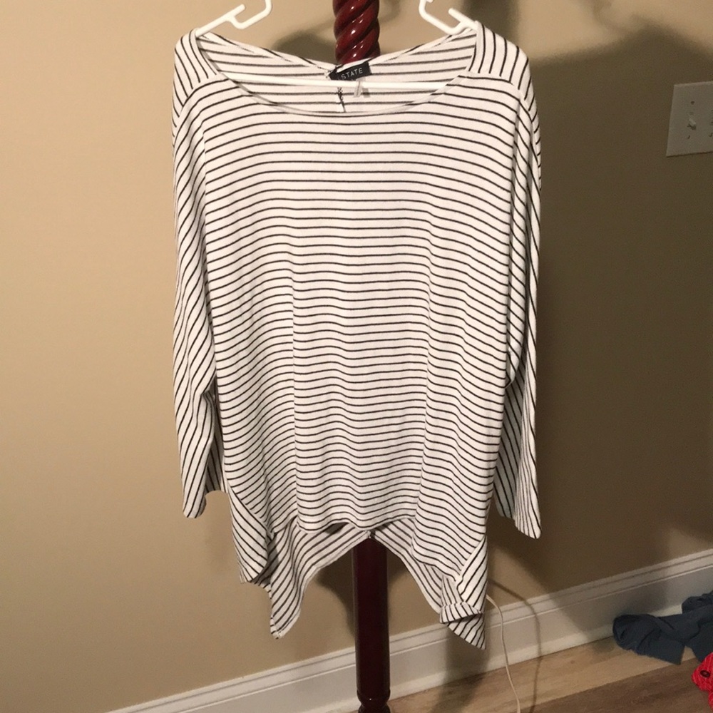 Womens striped flowing top